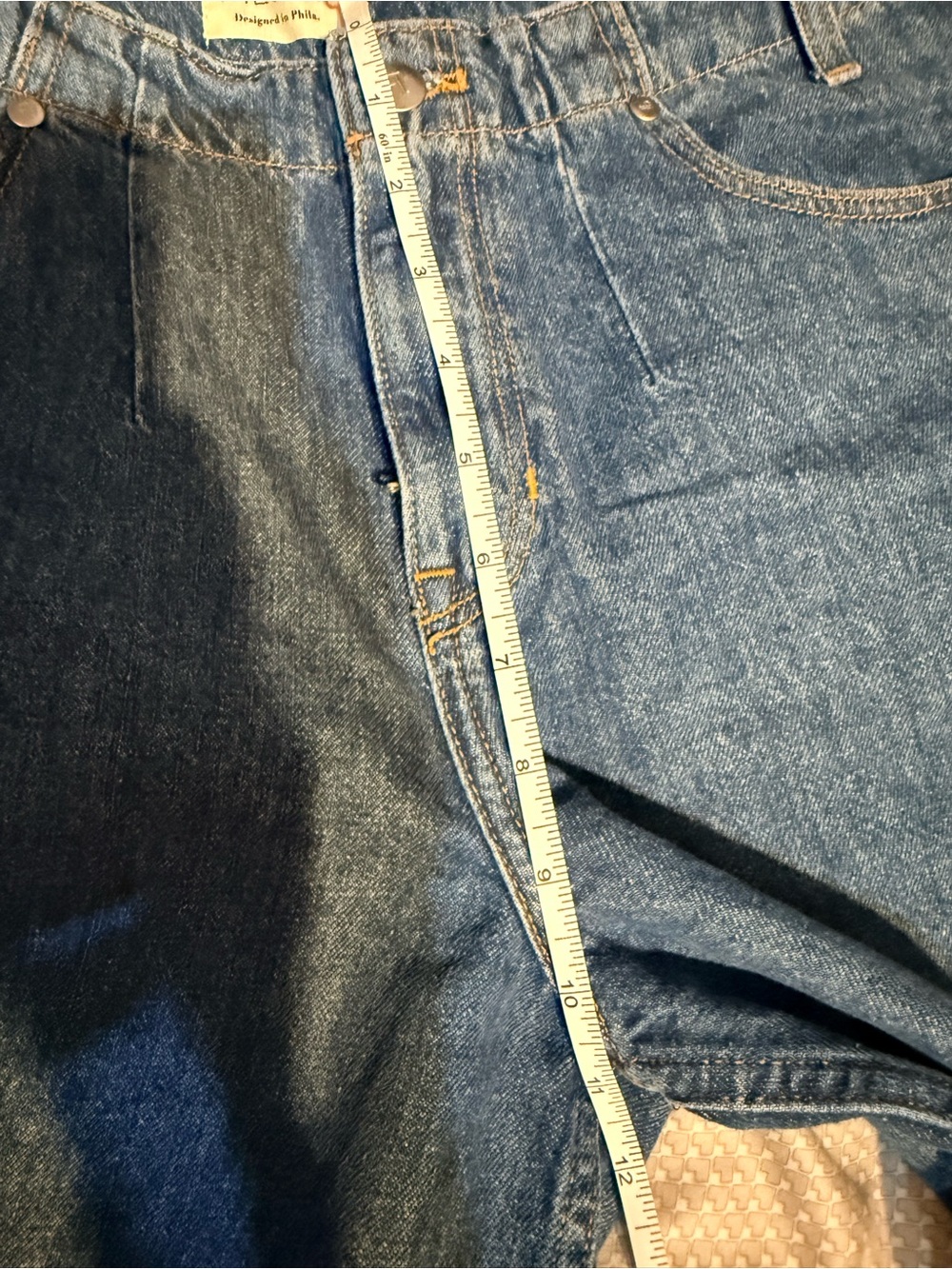 Pilcro Wide Leg Cropped Women’s Jeans - Blue Denim Size28 - Picture 8 of 8